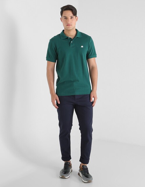 Playera tipo polo Aéropostale estampado liso para hombre en Liverpool