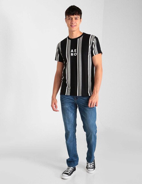 Jeans slim Aéropostale lavado obscuro para hombre en Liverpool