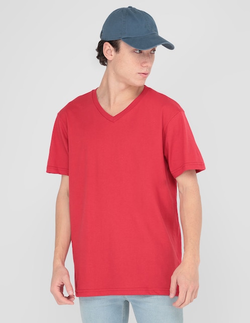 PLAYERA AERO 9874RE ALGODÓN, XG, ROJO