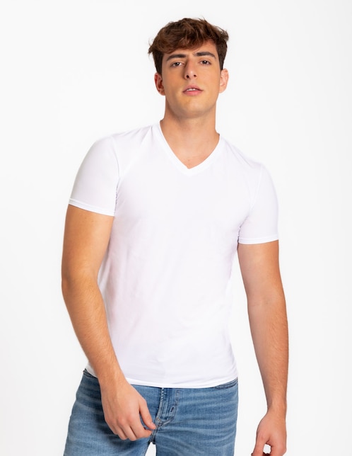 Playera cuello V para hombre 1