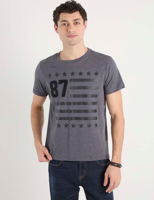 PLAYERA AERO 5012 ALGODÓN, M, GRIS