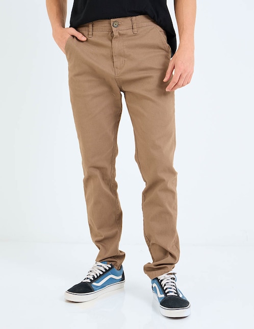 Pantalón chino slim de algodón para hombre 1