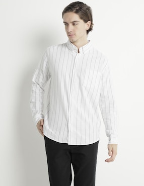 Camisa Casual Aéropostale De Algodón Manga Larga Para Hombre