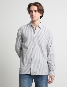 Camisa Casual Aéropostale De Manga Larga Para Hombre