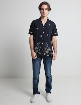 Jeans Slim Aéropostale Deslavado Para Hombre