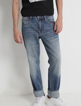 Jeans Straight Aéropostale Deslavado Para Hombre