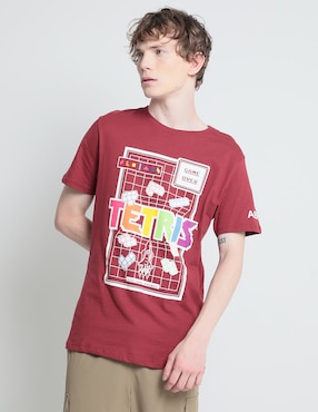 Playera Aéropostale Tetris Cuello Redondo Para Hombre