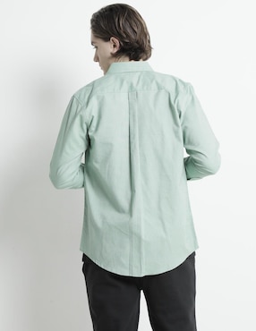 Camisa casual Aéropostale de algodón manga larga para hombre