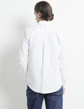 Camisa casual Aéropostale de algodón manga larga para hombre