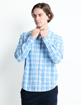 Camisa Casual Aéropostale De Algodón Manga Larga Para Hombre