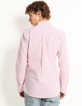 Camisa casual Aéropostale de algodón manga larga para hombre