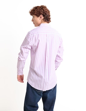 Camisa casual Aéropostale de algodón manga larga para hombre