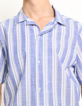 Camisa casual Aéropostale de algodón manga corta para hombre
