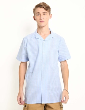 Camisa casual Aéropostale de algodón manga corta para hombre