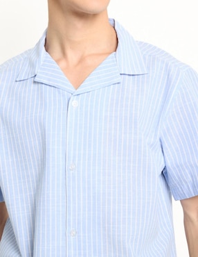 Camisa casual Aéropostale de algodón manga corta para hombre