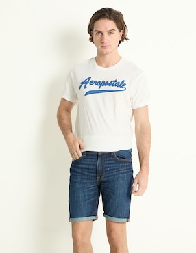 Bermuda Aeropostale De Mezclilla Para Hombre