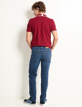 Jeans slim Aéropostale lavado obscuro para hombre