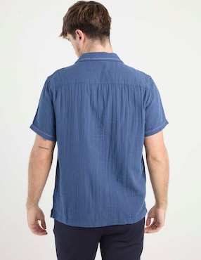 Camisa casual Aéropostale de algodón manga corta para hombre