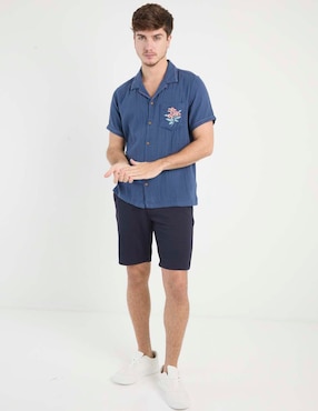 Camisa casual Aéropostale de algodón manga corta para hombre