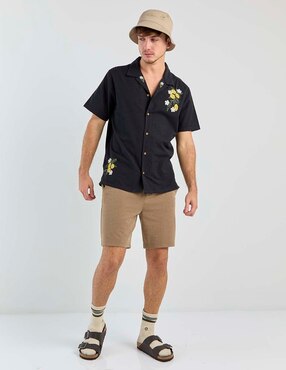 Camisa casual Aéropostale de algodón manga corta para hombre