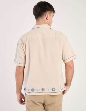 Camisa casual Aéropostale de algodón manga corta para hombre