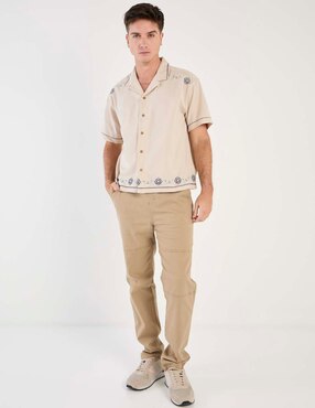 Camisa casual Aéropostale de algodón manga corta para hombre