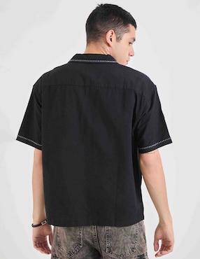 Camisa casual Aéropostale de algodón manga corta para hombre