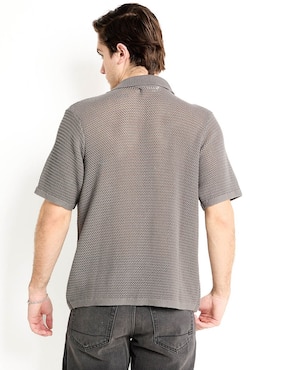 Camisa casual Aéropostale de algodón manga corta para hombre