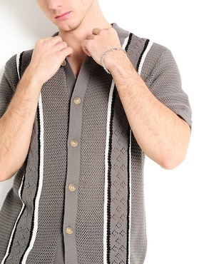 Camisa casual Aéropostale de algodón manga corta para hombre
