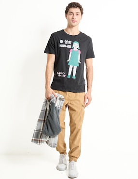 Playera Aéropostale squid game cuello redondo para hombre