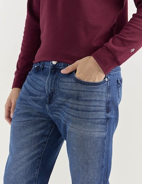 Jeans slim Aéropostale lavado stone wash para hombre