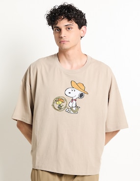 Playera Aéropostale Snoopy cuello redondo para hombre
