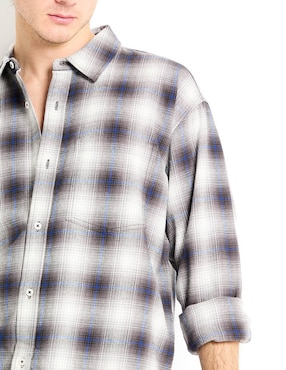 Camisa casual Aéropostale de algodón manga larga para hombre