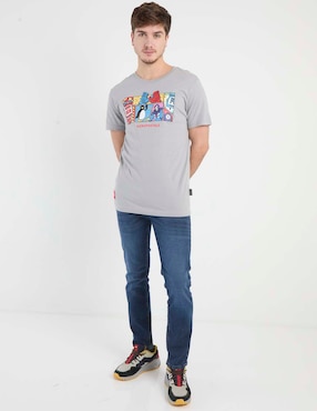 Jeans slim Aéropostale lavado stone wash para hombre