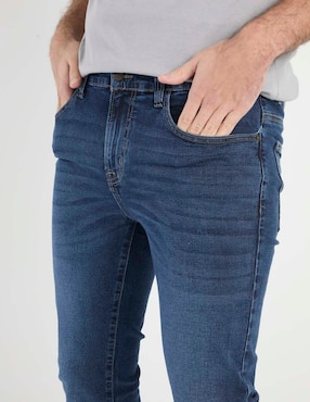 Jeans slim Aéropostale lavado stone wash para hombre