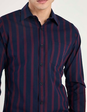 Camisa casual Aéropostale de algodón manga larga para hombre