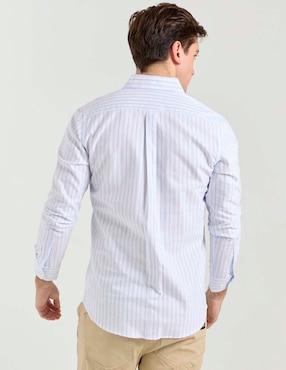 Camisa casual Aéropostale de algodón manga larga para hombre