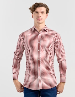 Camisa casual Aéropostale de algodón manga larga para hombre