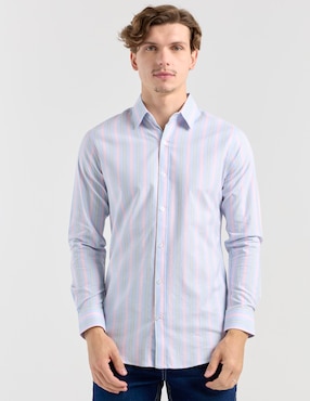 Camisa casual Aéropostale de algodón manga larga para hombre