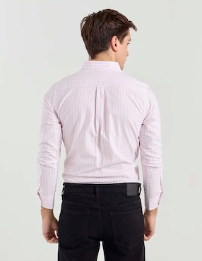 Camisa casual Aéropostale de algodón manga larga para hombre