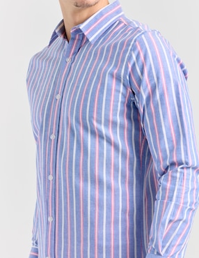 Camisa casual Aéropostale de algodón manga larga para hombre