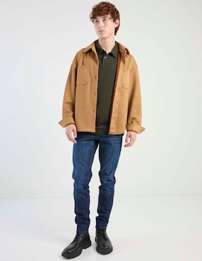 Jeans skinny Aéropostale lavado whisker para hombre