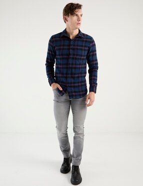 Jeans slim Aéropostale lavado sand blast para hombre