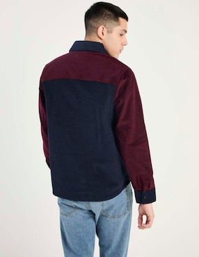 Sobrecamisa casual Aéropostale de pana manga larga para hombre