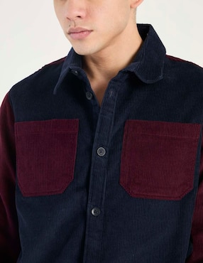 Sobrecamisa casual Aéropostale de pana manga larga para hombre