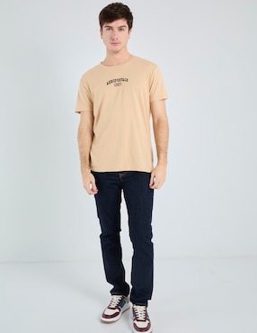Jeans slim Aéropostale lavado obscuro para hombre