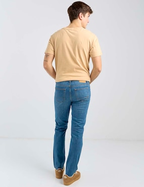 Jeans straight Aéropostale lavado stone wash para hombre