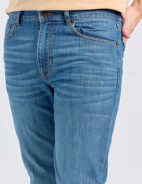 Jeans straight Aéropostale lavado stone wash para hombre