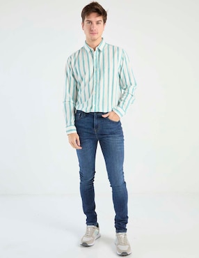 Jeans skinny Aéropostale lavado medio para hombre