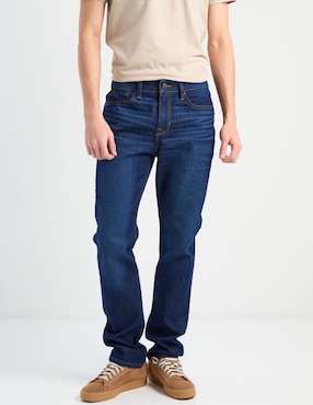 Jeans slim Aéropostale lavado stone wash para hombre